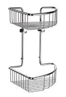 Smedbo
DK1022
SIDELINE Corner Double Shower Basket 8-1/4 in. W x 11-1/2 in. H x 8-1/4 in. D Polish