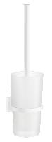 Smedbo
RX333
HOUSE Toilet Brush w/ Matte White Handle and Holder Frosted Glass Container Wall Moun