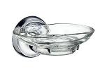 SmedboK242VILLA Clear Glass Soap Dish Polished Chrome